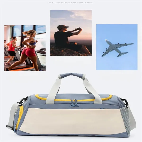 Large Capacity Travel Duffel Bag With Shoulder Strap Handle
