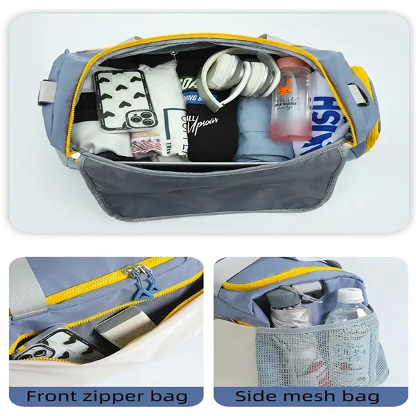 Large Capacity Travel Duffel Bag With Shoulder Strap Handle