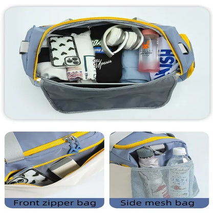 Large Capacity Travel Duffel Bag With Shoulder Strap Handle