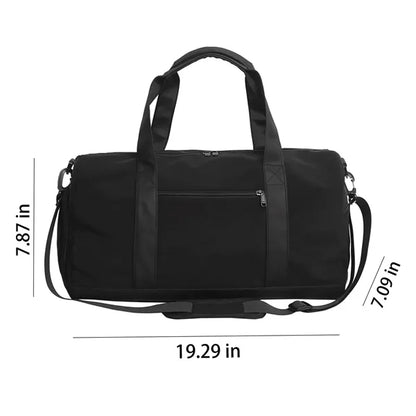 Large Capacity Travel Duffel Bag With Shoulder Strap Handle