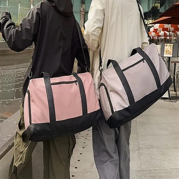 Large Capacity Travel Duffel Bag With Shoulder Strap Handle