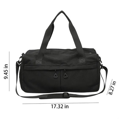 Sports Gym Duffel Bag With Wet Dry Separation And Shoe Compa