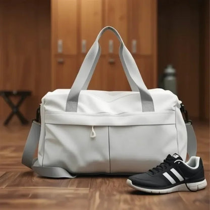 Sports Gym Duffel Bag With Wet Dry Separation And Shoe Compa