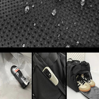 Sports Gym Duffel Bag With Wet Dry Separation And Shoe Compa