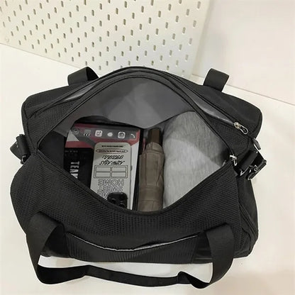 Sports Gym Duffel Bag With Wet Dry Separation And Shoe Compa