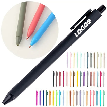 Macaron Color Retractable Ballpoint Pen With Smooth Ink
