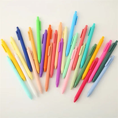 Macaron Color Retractable Ballpoint Pen With Smooth Ink