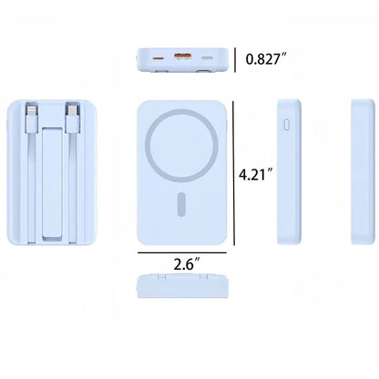 10000mAh Magnetic Wireless Power Bank Portable Stand