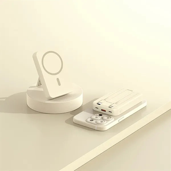 10000mAh Magnetic Wireless Power Bank Portable Stand