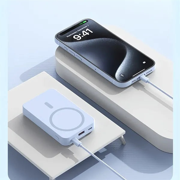 10000mAh Magnetic Wireless Power Bank Portable Stand
