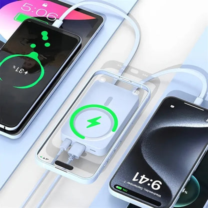 10000mAh Magnetic Wireless Power Bank Portable Stand