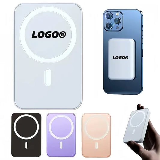 5000mAh Magnetic Wireless Power Bank Portable Phone Charger