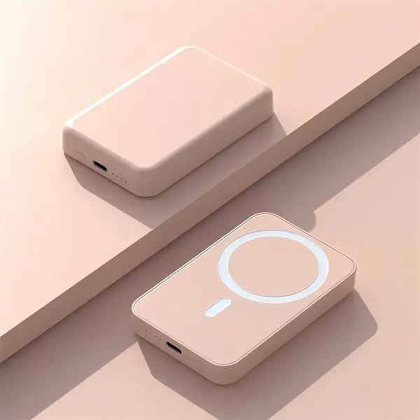 5000mAh Magnetic Wireless Power Bank Portable Phone Charger