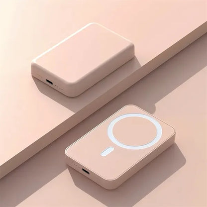 5000mAh Magnetic Wireless Power Bank Portable Phone Charger