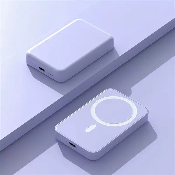 5000mAh Magnetic Wireless Power Bank Portable Phone Charger