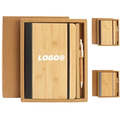 PU Notebook Pen Set Eco Friendly Business Journal Gift Kit