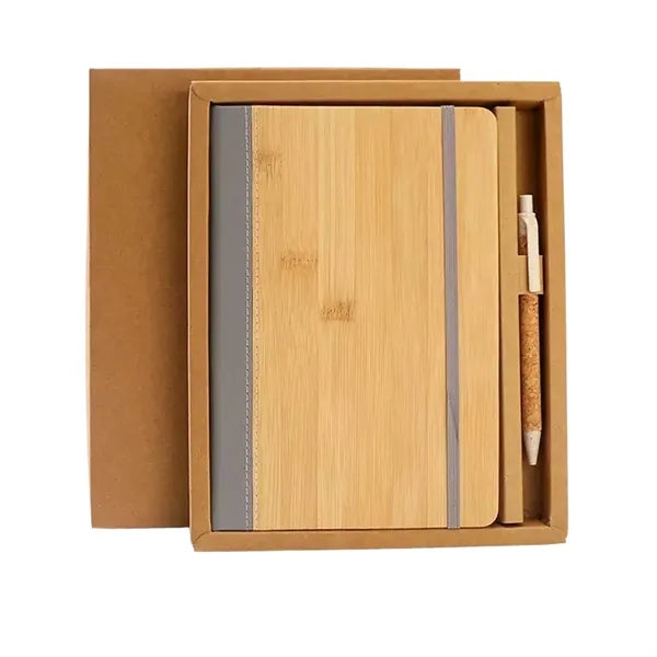 PU Notebook Pen Set Eco Friendly Business Journal Gift Kit