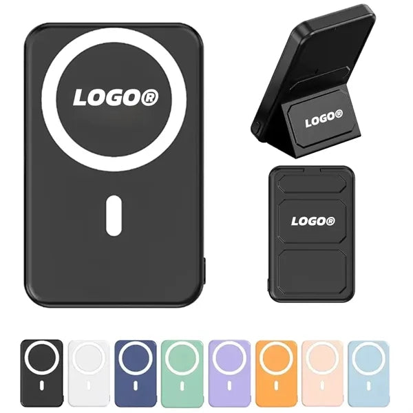 10000mAh Magnetic Wireless Power Bank Stand Charging