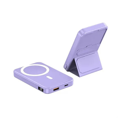 10000mAh Magnetic Wireless Power Bank Stand Charging