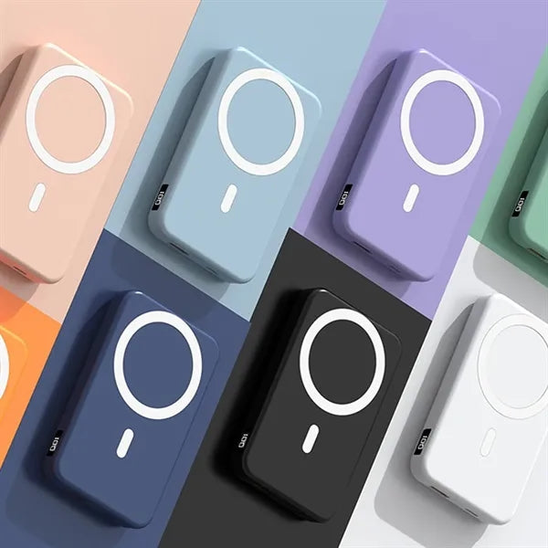 10000mAh Magnetic Wireless Power Bank Stand Charging