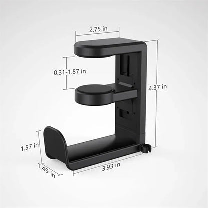 Rotating Headphone Stand Clamp