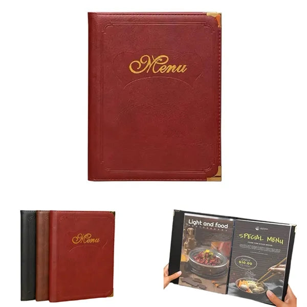Soft Faux Leather Custom Menu Cover