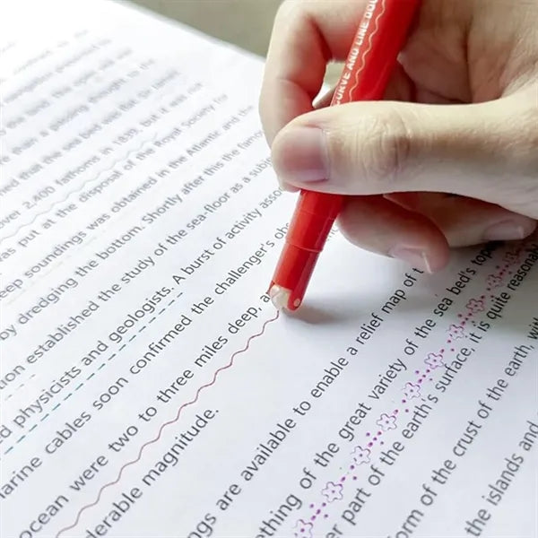 Colored Dual-tip Curve Pen Set
