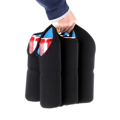 Neoprene Insulated 6 Bottle Wine Cooler Tote