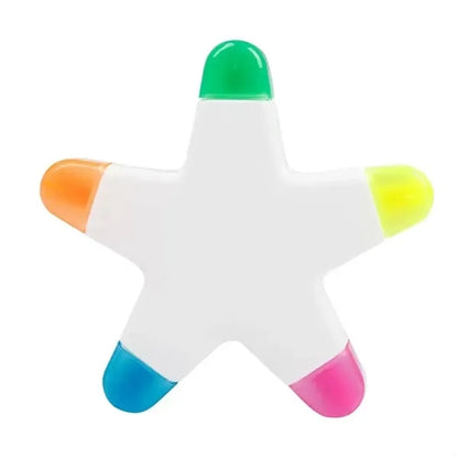 Star-Shaped Five-Color Fluorescent Highlighters