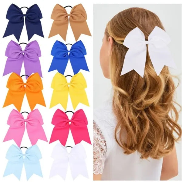 Large Handmade Bowknot Elastic Hair Tie Bands