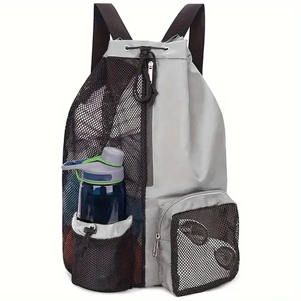 Breathable Mesh Drawstring Swim Backpack
