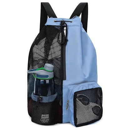 Breathable Mesh Drawstring Swim Backpack