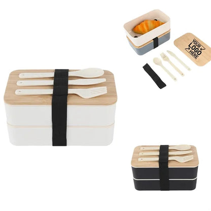 Microwave Safe Wheat Straw Bento Lunch Box Set