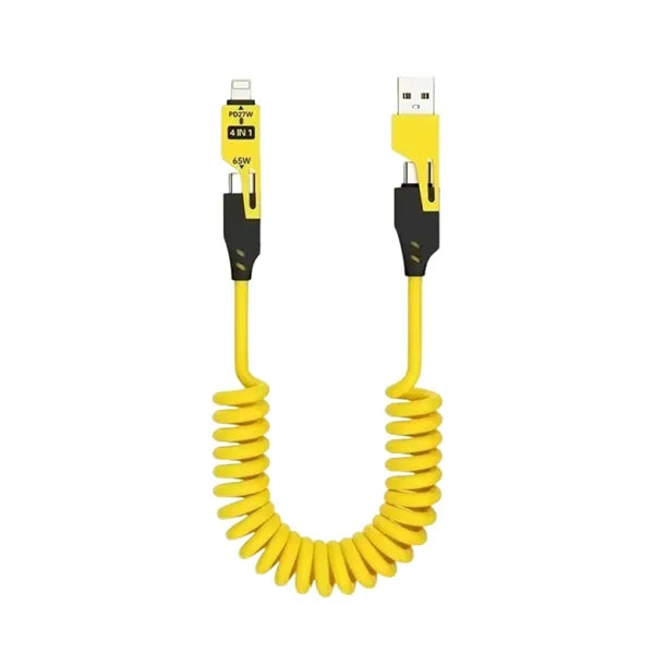 4 In 1 Spring Fast Charging Cable
