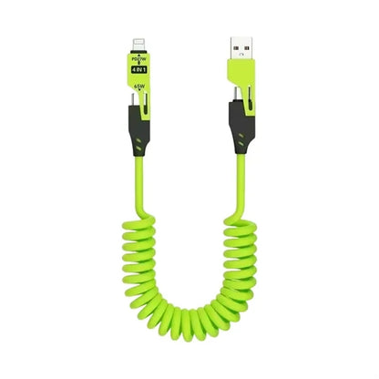 4 In 1 Spring Fast Charging Cable