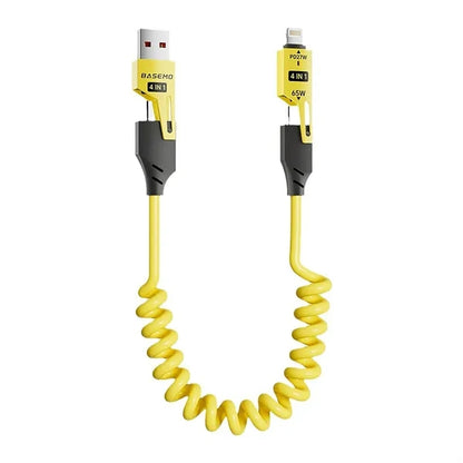 4 In 1 Spring Fast Charging Cable