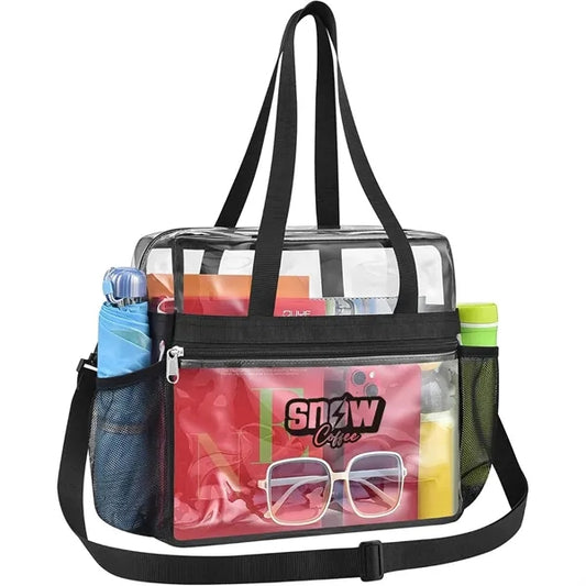 Clear Tote Bag with Reinforced Strap