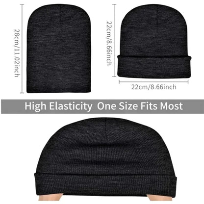 Unisex Warm Winter Hats Acrylic Knit Cuffed Beanie