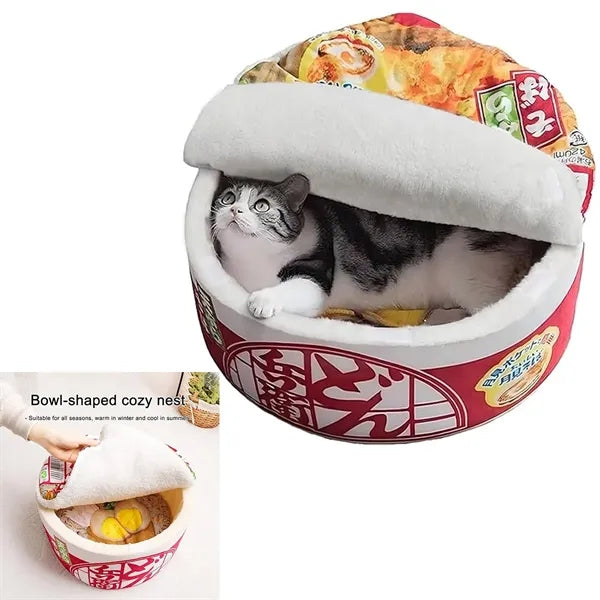 Ramen Noodle Pet Bed for Cats & Dogs