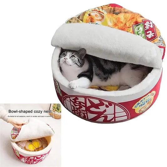 Ramen Noodle Pet Bed for Cats & Dogs