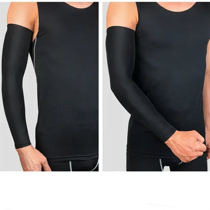 Basketball Football Compression Arm Sleeves with Sweat-Wick