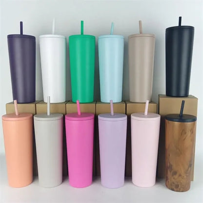 20 oz Insulated Tumbler with Lid and Straw