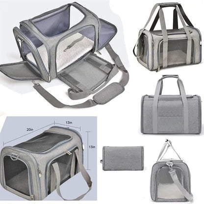 Portable Collapsible Travel Dog Cat Carriers Puppies Carrier