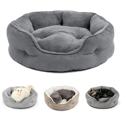 20-inch washable camel pet bed