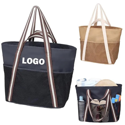 Foldable Sandproof Beach Tote Bag