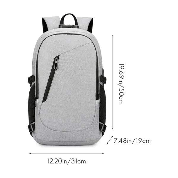 15.6 Inch Anti-Theft Laptop Backpack with USB Charging Port