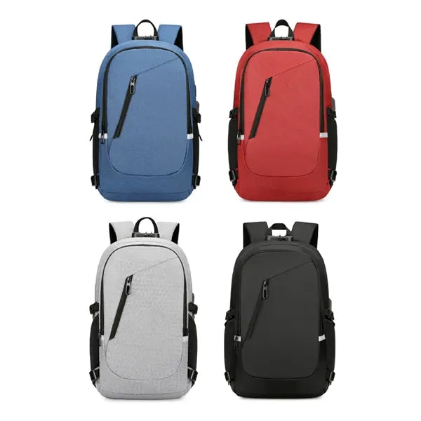 15.6 Inch Anti-Theft Laptop Backpack with USB Charging Port