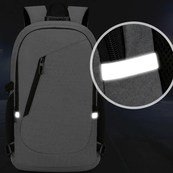 15.6 Inch Anti-Theft Laptop Backpack with USB Charging Port