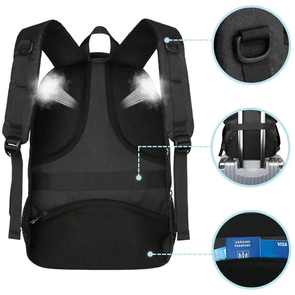 35L Durable Business Laptop Backpack with USB Charging