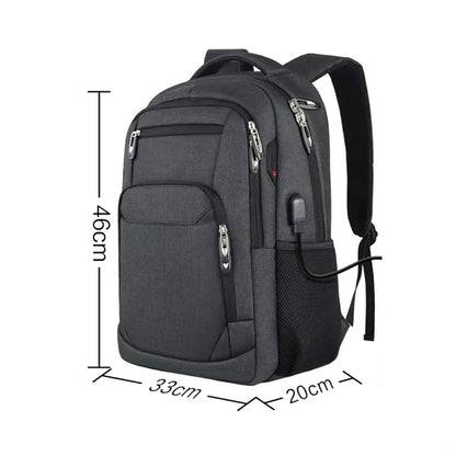 35L Multi-Compartment Laptop Backpack with USB Port
